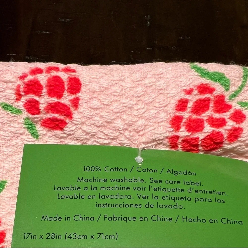 Kate Spade New York Pink Berries Kitchen Towels Set of 2